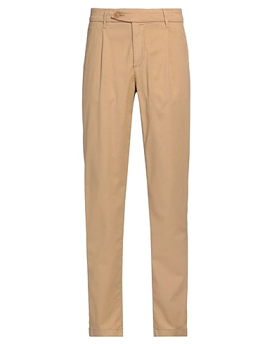 0/ZERO CONSTRUCTION Pantalone Beige 77% Cotone, 20% Lino, 3% Elastan