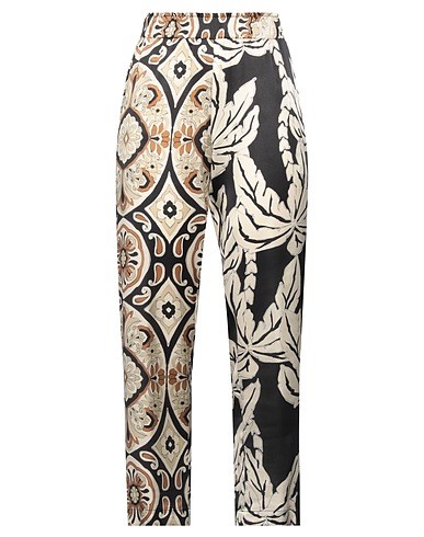 SHIRTAPORTER Casual trouser Black 96% Silk, 4% Elastane