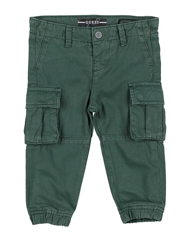 GUESS Casual trouser Dark green 100% Cotton