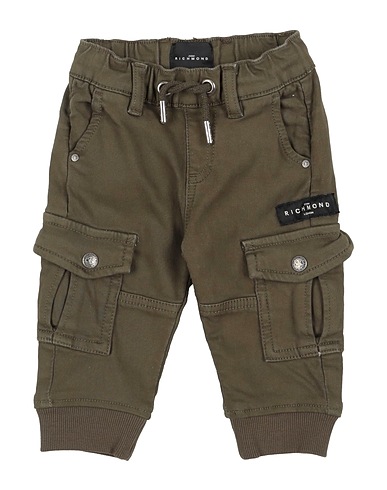 JOHN RICHMOND Casual trouser Military green 68% Cotton, 28% Polyester, 4% Elastane