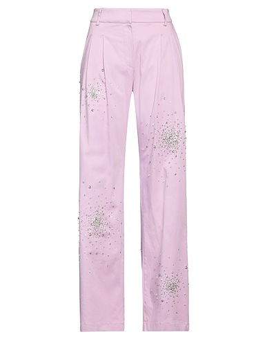 DES_PHEMMES Casual trouser Pink 97% Cotton, 3% Elastane