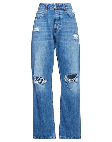 ANIYE BY Denim trousers Blue 100% Cotton