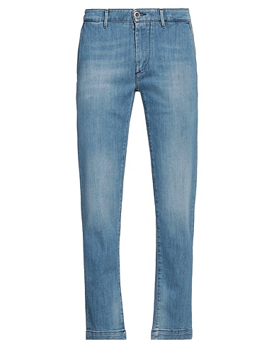 0/ZERO CONSTRUCTION Denim pants Blue 99% Cotton, 1% Elastane