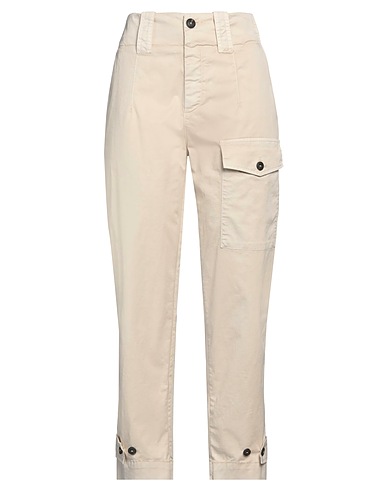 PINKO Casual pants Beige 97% Cotton, 3% Elastane