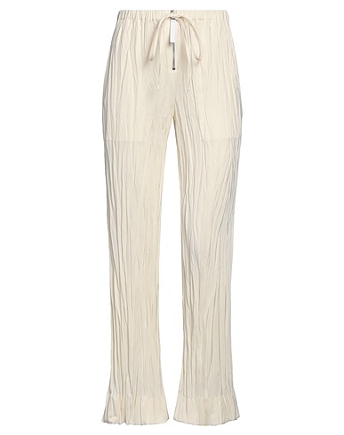 HELMUT LANG Casual trouser Ivory 91% Polyester, 9% Elastane