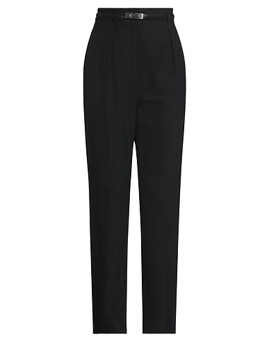 MAX MARA STUDIO Casual trouser Black 97% Virgin Wool, 3% Elastane