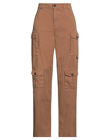 PINKO Casual trouser DENIM Light brown 100% Cotton
