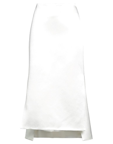 SPORTMAX Gonna midi Bianco 100% Acetato