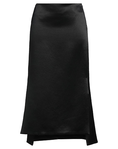SPORTMAX Midi skirt Black 100% Acetate