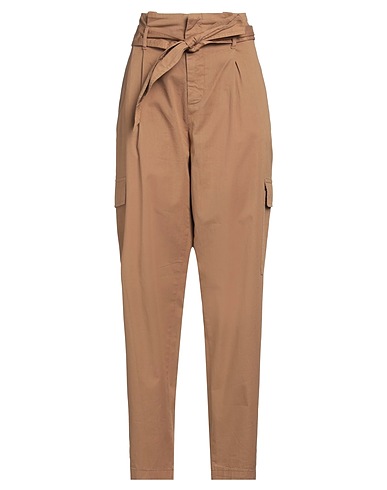 KAOS Casual trouser Camel 97% Cotton, 3% Elastane