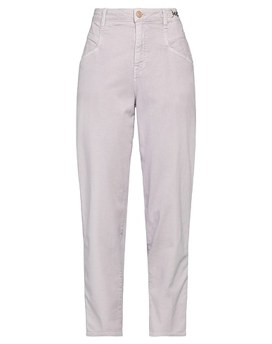 MASON'S Denim trousers Lilac 98% Cotton, 2% Elastane