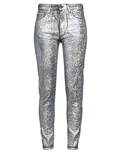 LOVE MOSCHINO Denim trousers Grey 99% Cotton, 1% Elastane