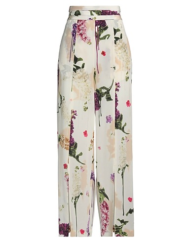 HIGH Casual trouser Cream 100% Silk