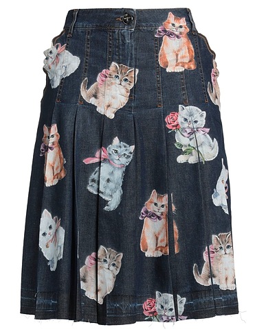 VIVETTA Denim skirt Blue 100% Cotton