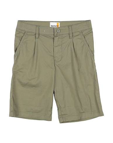 TIMBERLAND Shorts & Bermuda Military green 98% Cotton, 2% Elastane