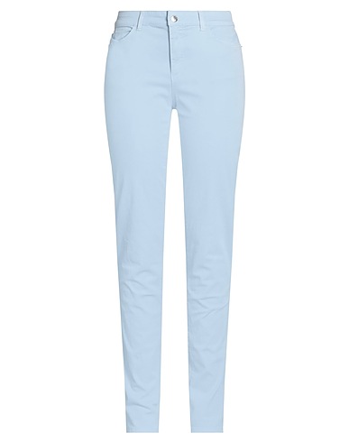 EMPORIO ARMANI Casual trouser Sky blue 65% Cotton, 32% Viscose, 3% Elastane