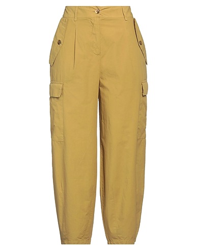 ALESSIA SANTI Pantalone Verde militare 100% Cotone