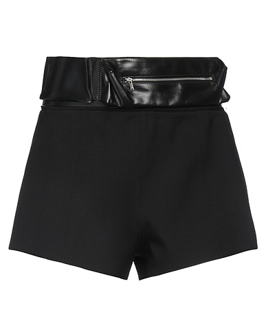 JIL SANDER Shorts & Bermuda Black 100% Wool, Leather