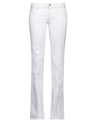 DSQUARED2 Denim trousers White 98% Cotton, 2% Elastane