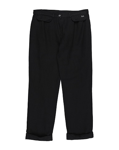 RYKIEL ENFANT Pantalone Nero 55% Lino, 45% Cotone