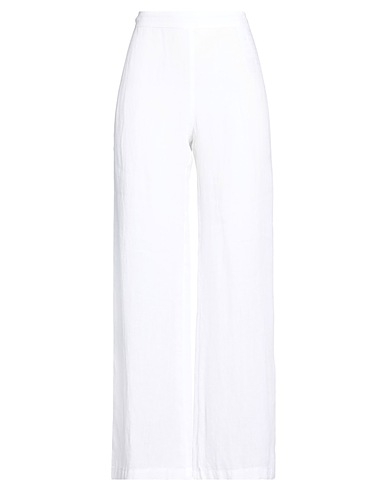 120% LINO Casual trouser BIANCO 100% Linen