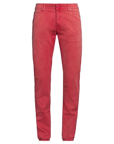 JACOB COHЁN Casual pants Tomato red 98% Cotton, 2% Elastane
