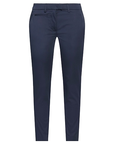 DONDUP Casual trouser Midnight blue 94% Cotton, 5% Silk, 1% Elastane