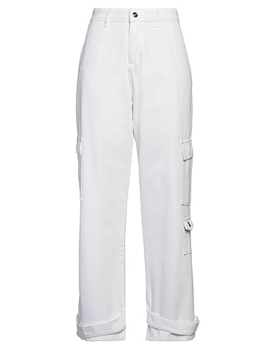HINNOMINATE Pantalone Bianco 100% Cotone