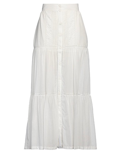 PINKO Maxi Skirts White 100% Cotton