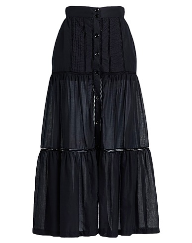 PINKO Long skirt Black 100% Cotton