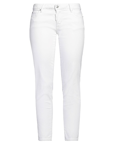 DSQUARED2 Pantaloni jeans Bianco 98% Cotone, 2% Elastan