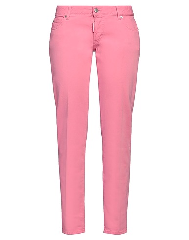DSQUARED2 Denim trousers Pink 98% Cotton, 2% Elastane