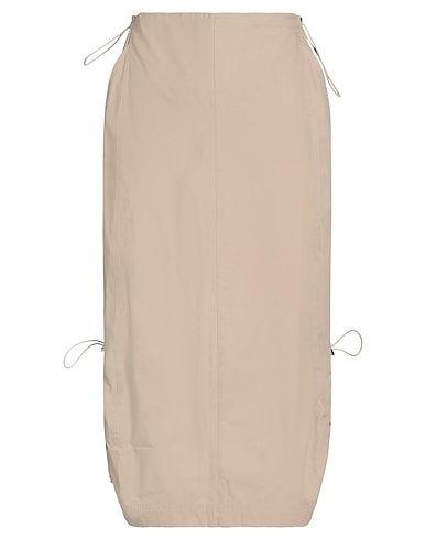 ICE PLAY Midi skirt Beige 100% Cotton
