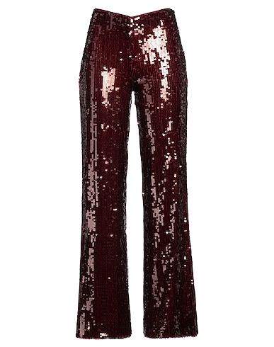 ROTATE BIRGER CHRISTENSEN Casual trouser Burgundy 95% Recycled polyester, 5% Elastane