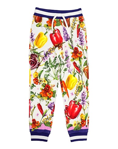 DOLCE&GABBANA Casual pants White 100% Cotton