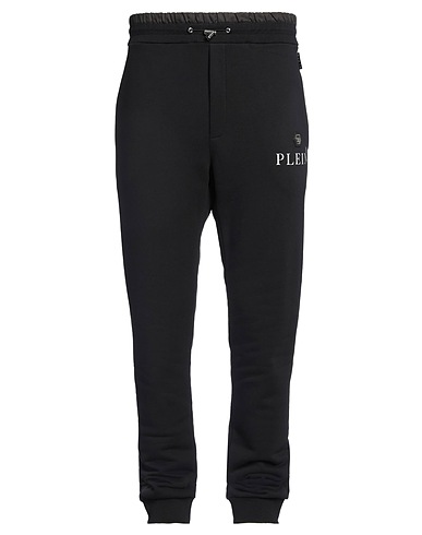 PLEIN SPORT Casual trouser Black 88% Cotton, 12% Polyester
