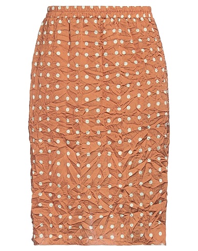 19.70 NINETEEN SEVENTY Midi skirt Tan 100% Polyester