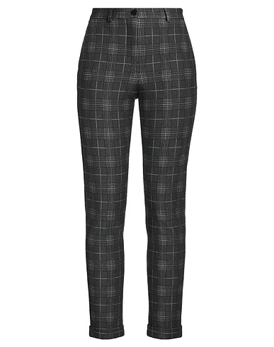 19.70 NINETEEN SEVENTY Casual trouser Black 69% Viscose, 25% Polyamide, 6% Elastane