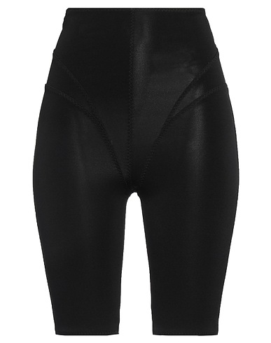 ALESSANDRO VIGILANTE Shorts & Bermuda Black 80% Viscose, 18% Polyamide, 2% Elastane