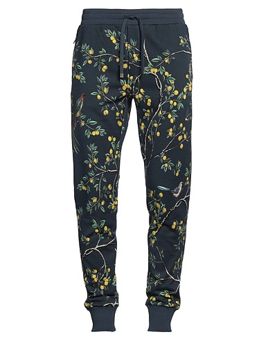 DOLCE&GABBANA Casual trouser Navy blue 100% Cotton