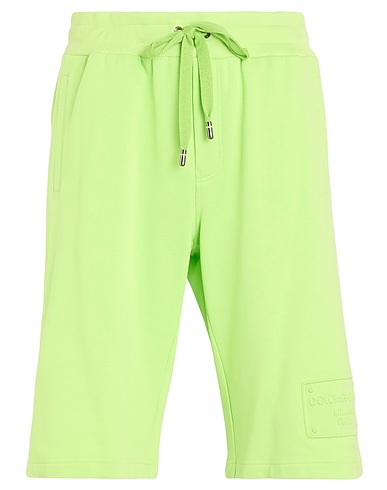 DOLCE&GABBANA Shorts & Bermuda Light green 100% Cotton, Elastane