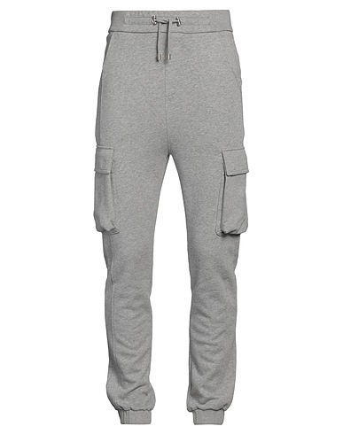 BALMAIN Pantalone Grigio 100% Cotone