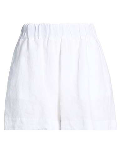 120% LINO Shorts & Bermuda BIANCO 100% Linen