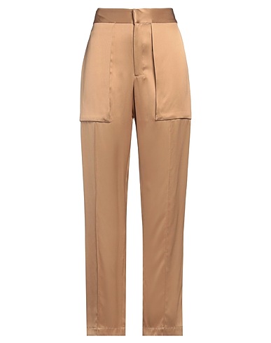 SA SU PHI Casual trouser Sand 57% Silk, 43% Viscose