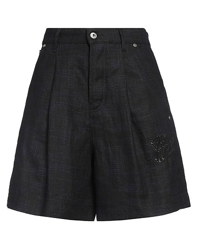 OFF-WHITE™ Shorts & Bermuda Midnight blue 100% Linen, Polyester, Cotton
