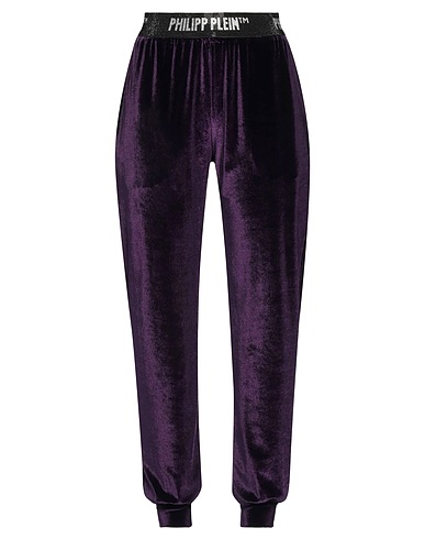 PHILIPP PLEIN Pantalone Viola 95% Poliestere, 5% Elastan