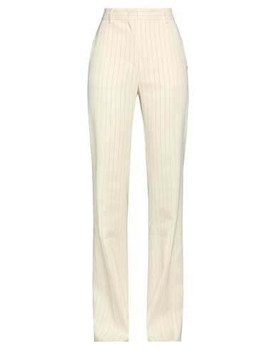 SPORTMAX Casual pants Cream 58% Ramie, 38% Viscose, 3% Elastane, 1% Polyester