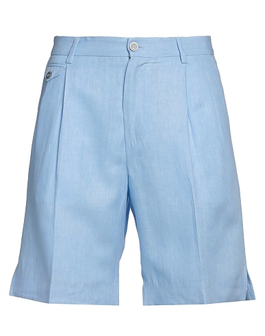 DOLCE&GABBANA Shorts & Bermuda Blue 100% Linen