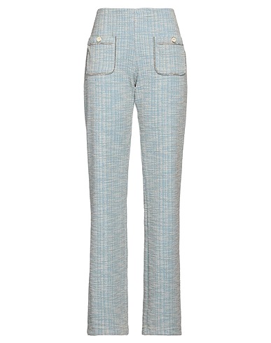DENNY ROSE Casual pants Light blue 85% Polyester, 13% Cotton, 2% Elastane