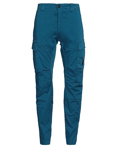 C.P. COMPANY Casual pants Blue 98% Cotton, 2% Elastane